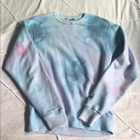 cotton candy champion tie dye sweatshirt